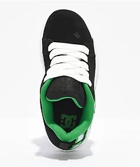 DC Kids Court Graffik Black, Grey & Green Skate Shoes