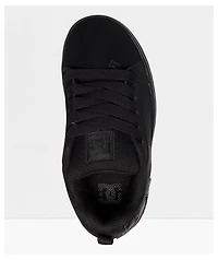 DC Kids Court Graffik Black & Skate Shoes