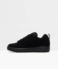 DC Kids Court Graffik Black & Skate Shoes
