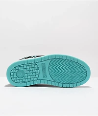 DC Kids Court Graffik Black & Blue Skate Shoes