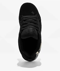 DC Kids Court Graffik Black & Camo Skate Shoes