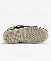 DC Kids Court Graffik Black & Camo Skate Shoes