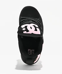 DC Kids Court Graffik Puff Black & Pink Skate Shoes