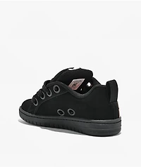 DC Kids Court Graffik Puff Black & Pink Skate Shoes