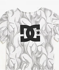 DC Kids Liquid Fuego White T-Shirt