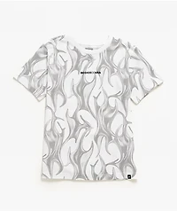 DC Kids Liquid Fuego White T-Shirt