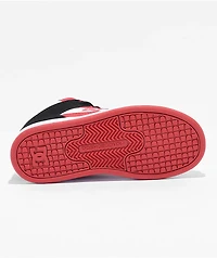 DC Kids Manteca 4 Black, Red & White High Top Skate Shoes