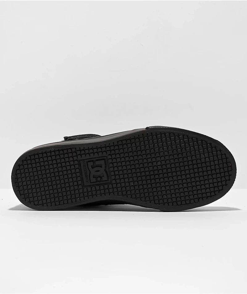 DC Kids Pure High Top Black Skate Shoes