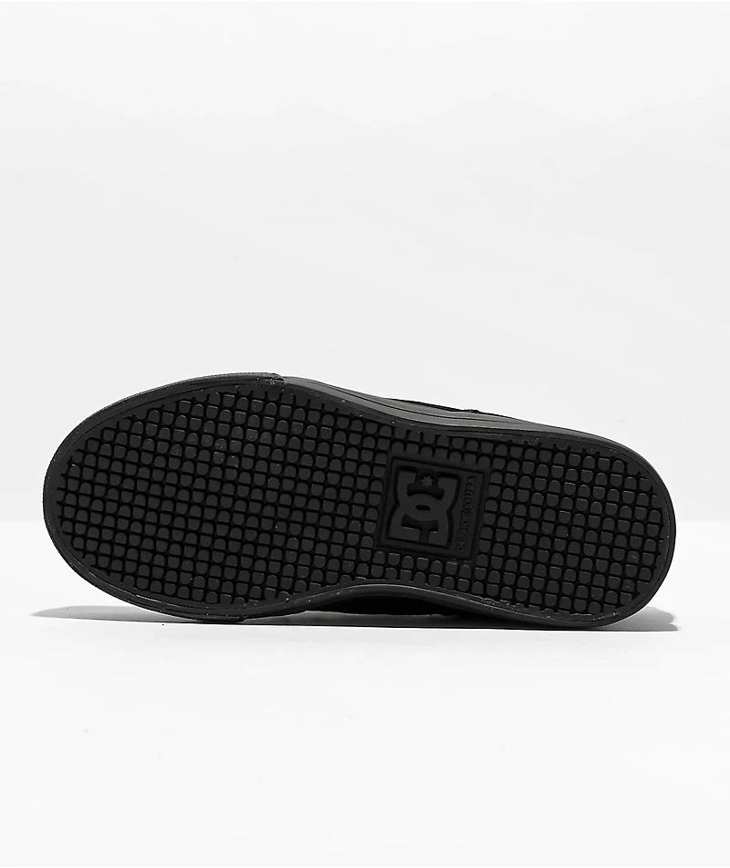 DC Kids Pure V Black Skate Shoes