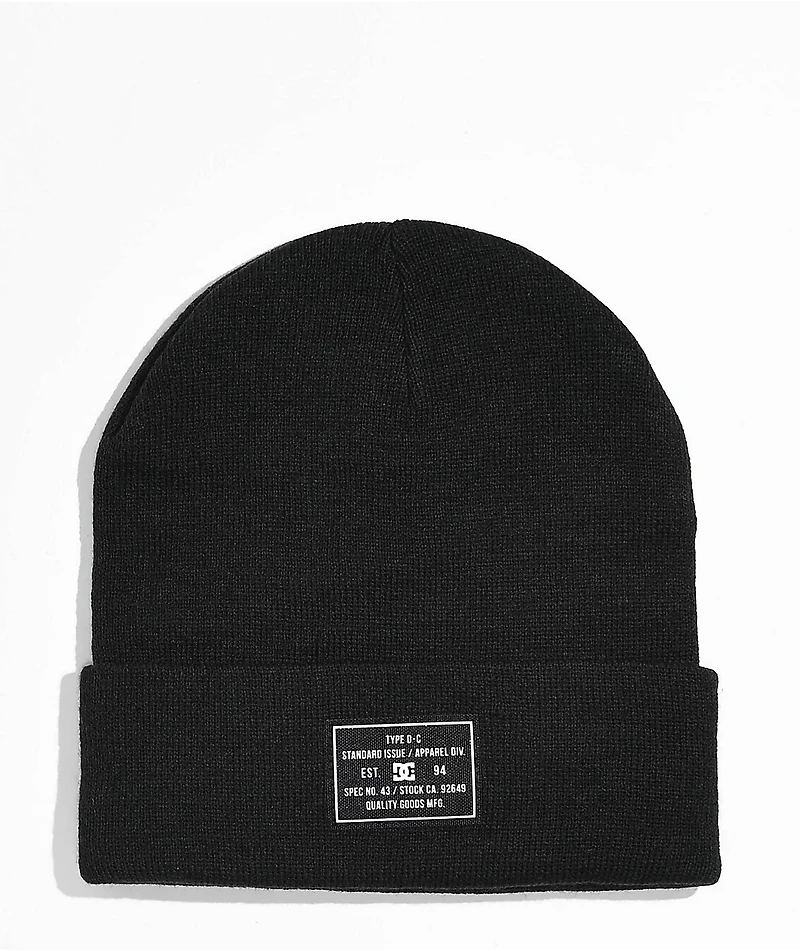 DC Label Black Beanie