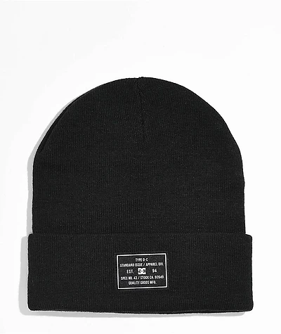DC Label Black Beanie