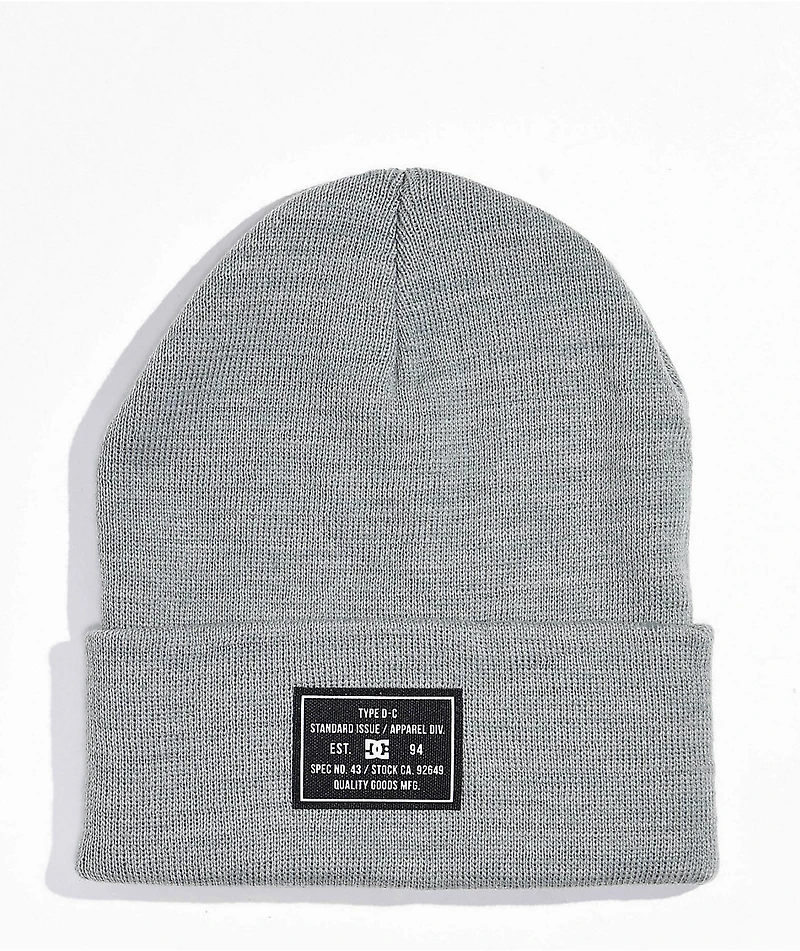 DC Label Wild Dove Grey Beanie