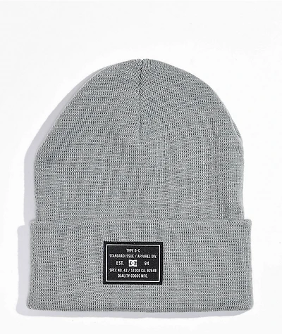 DC Label Wild Dove Grey Beanie