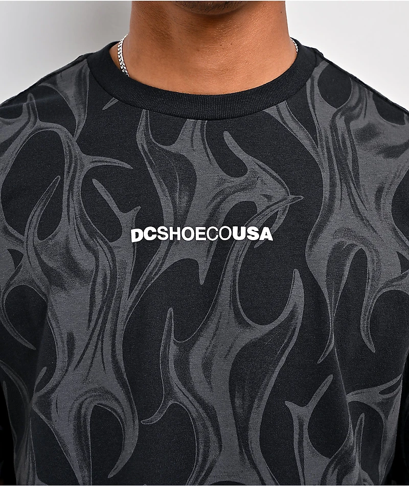 DC Liquid Fuego Black T-Shirt