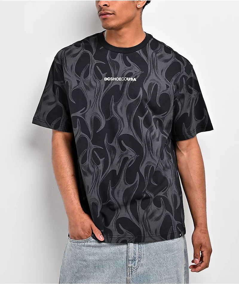 DC Liquid Fuego Black T-Shirt