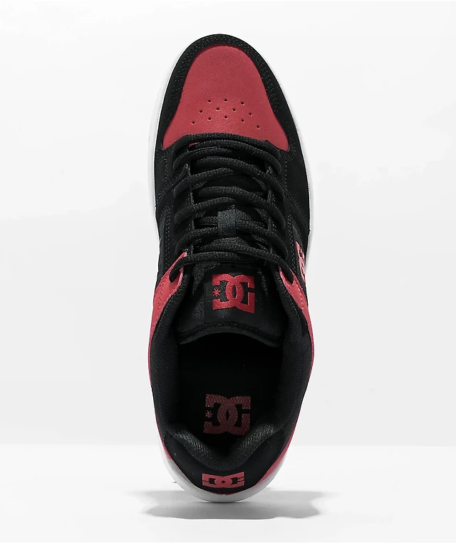 DC Manteca Black Red Skate Shoes Liberty Center