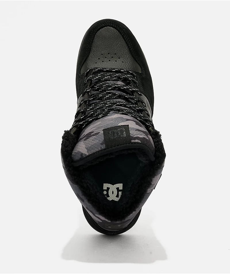 DC Manteca 4 Hi Black & Camo Water-Resistant Boots