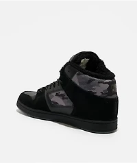 DC Manteca 4 Hi Black & Camo Water-Resistant Boots