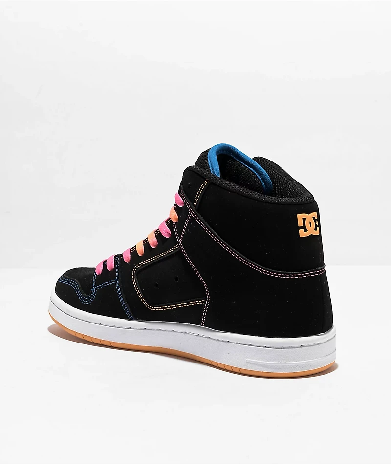 DC Manteca 4 Hi Black & Multi Skate Shoes