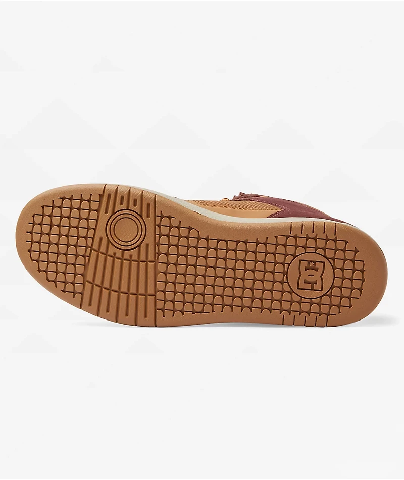 DC Manteca 4 Hi Brown & White Skate Shoes