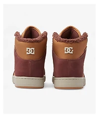 DC Manteca 4 Hi Brown & White Skate Shoes