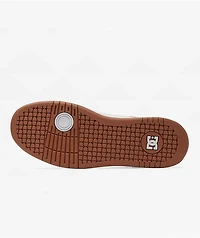 DC Manteca 4 Hi White & Light Brown Skate Shoes