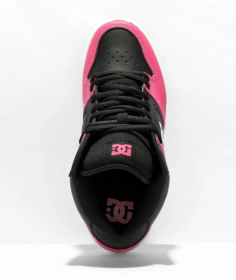 DC Manteca 4 Mid Black & Pink Skate Shoes