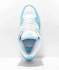 DC Manteca 4 Mid White & Blue Skate Shoes