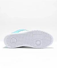 DC Manteca 4 Mid White & Blue Skate Shoes
