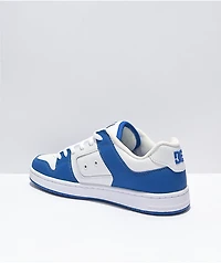 DC Manteca 4 White & Blue Skate Shoes
