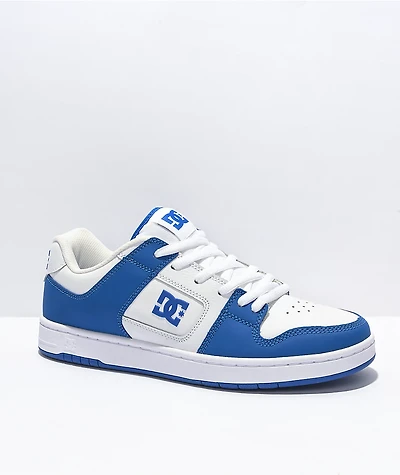 DC Manteca 4 White & Blue Skate Shoes