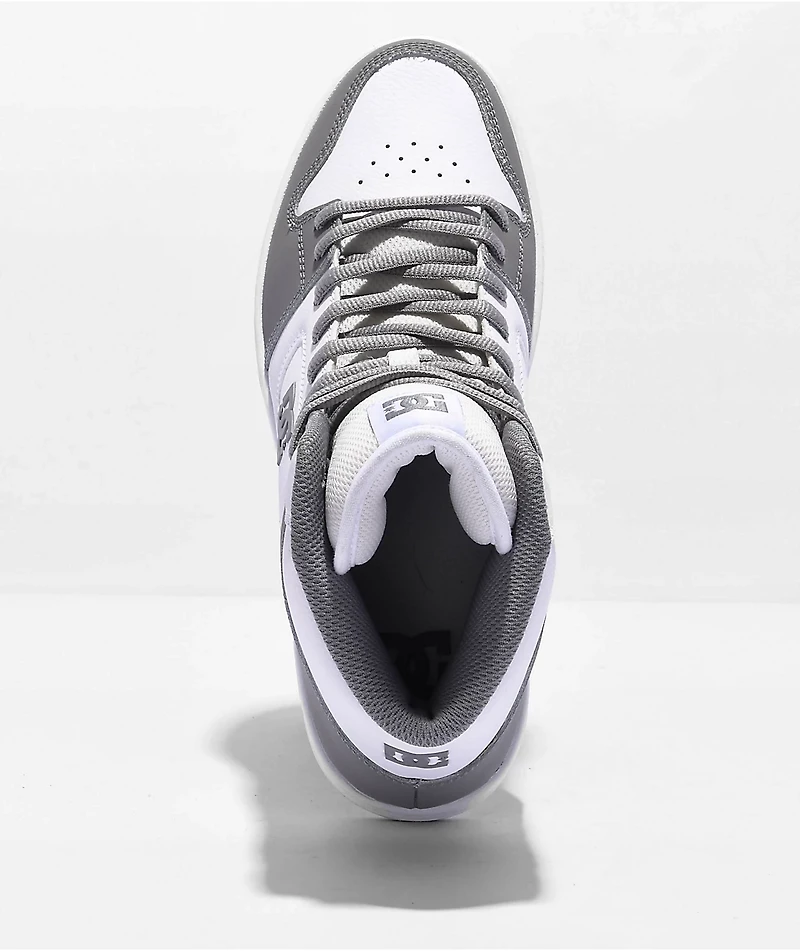 DC Manteca 4 White & Grey High Top Skate Shoes