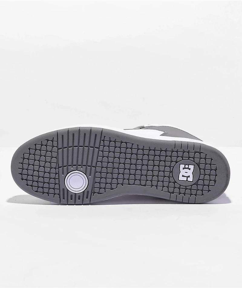 DC Manteca 4 White & Grey High Top Skate Shoes