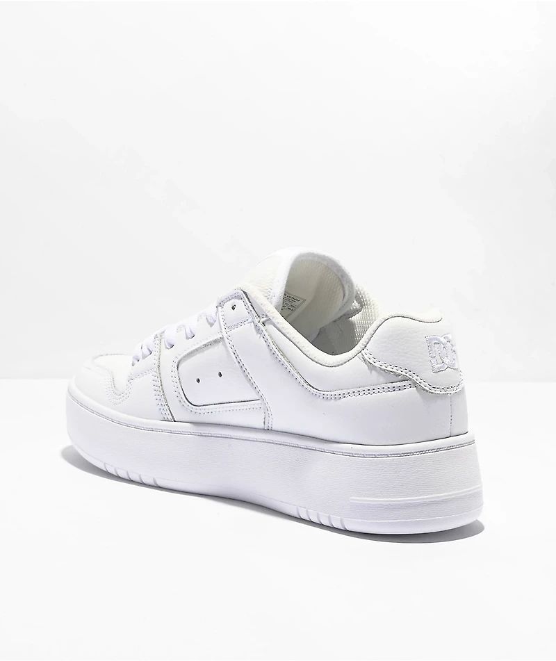 DC Manteca White Platform Shoes