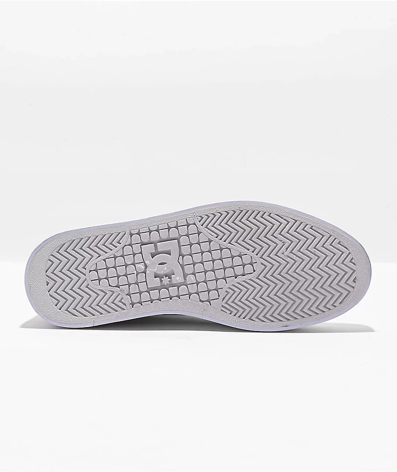 DC Manual Hi White Daisy Platform Shoes