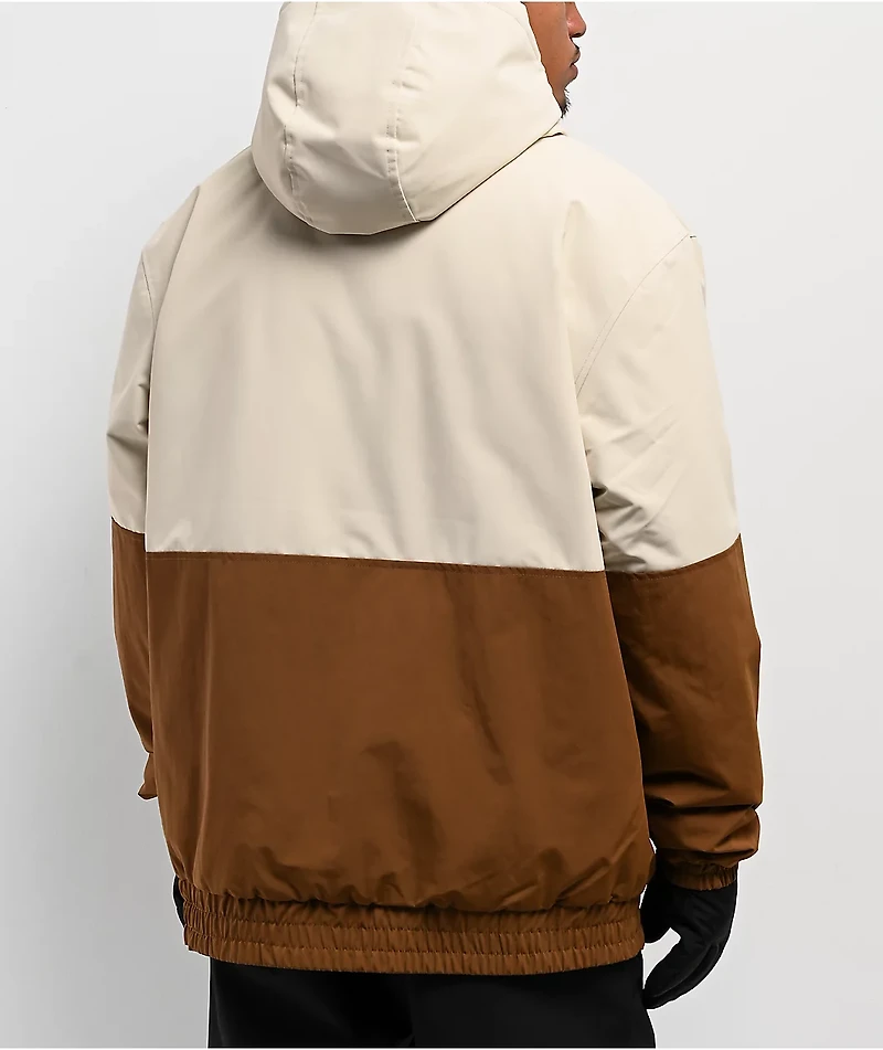 DC Nexus Anorak Brown & Black Insulated Reversible 5K Snowboard Jacket