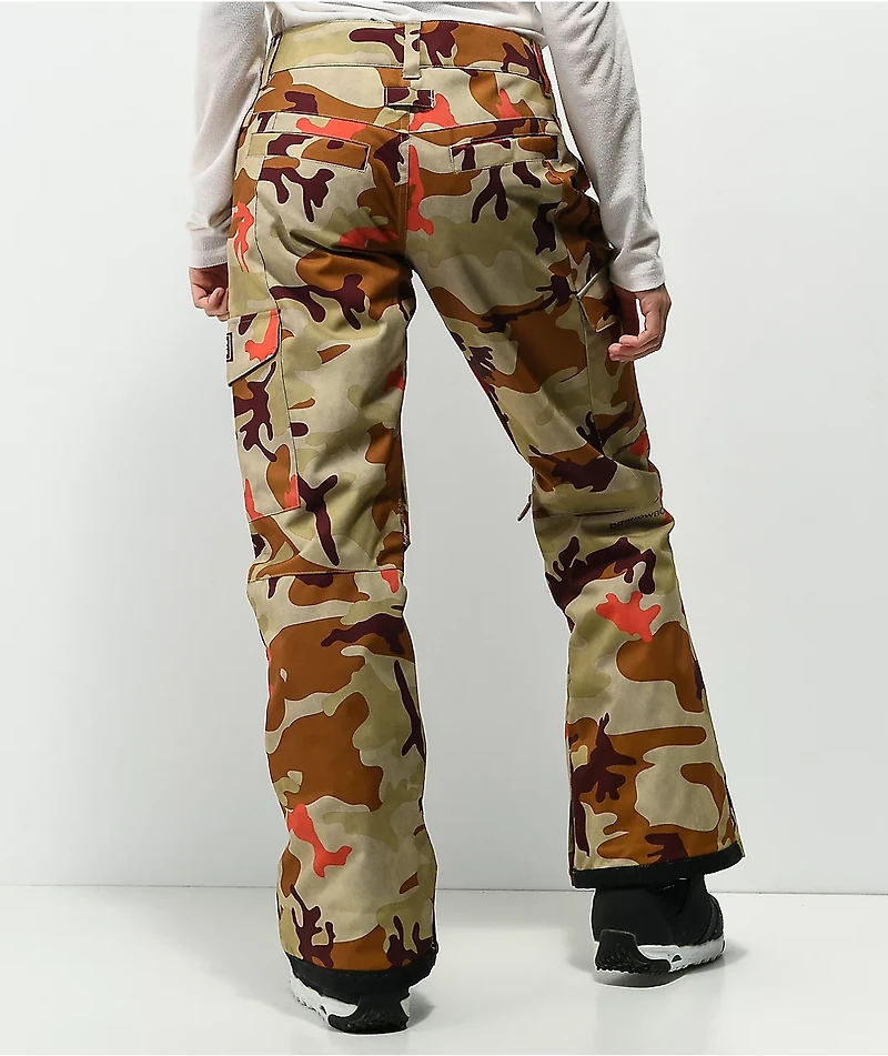 DC Nonchalant Woodland Camo 10K Snowboard Pants.