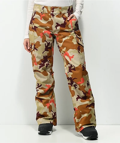 DC Nonchalant Woodland Camo 10K Snowboard Pants.