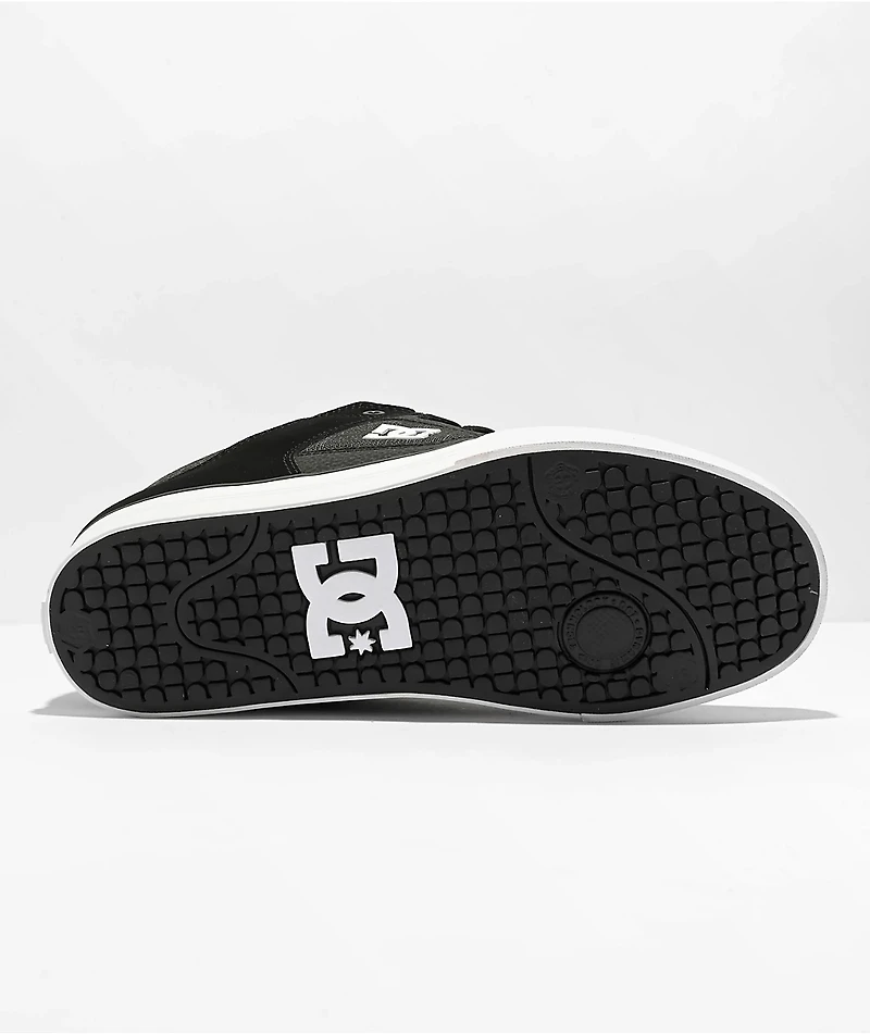 DC Pure Black & Dark Slate Skate Shoes