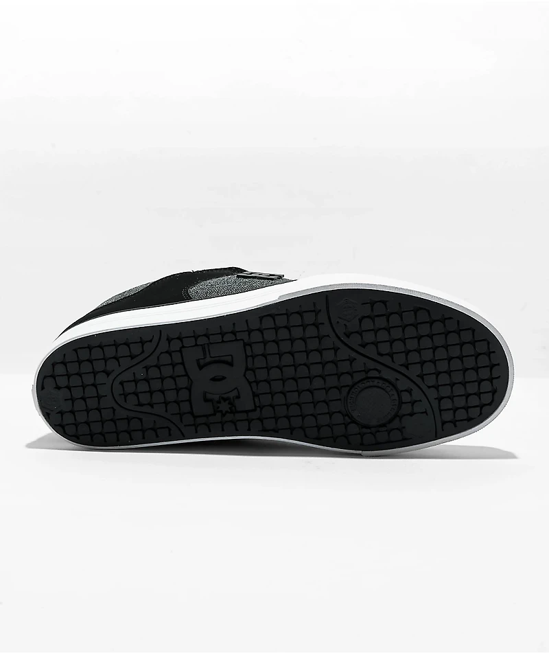 DC Pure Black & Grey Skate Shoes