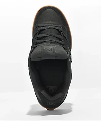 DC Pure Black & Gum Skate Shoes