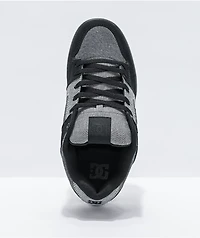 DC Pure Black & Heather Grey Skate Shoes