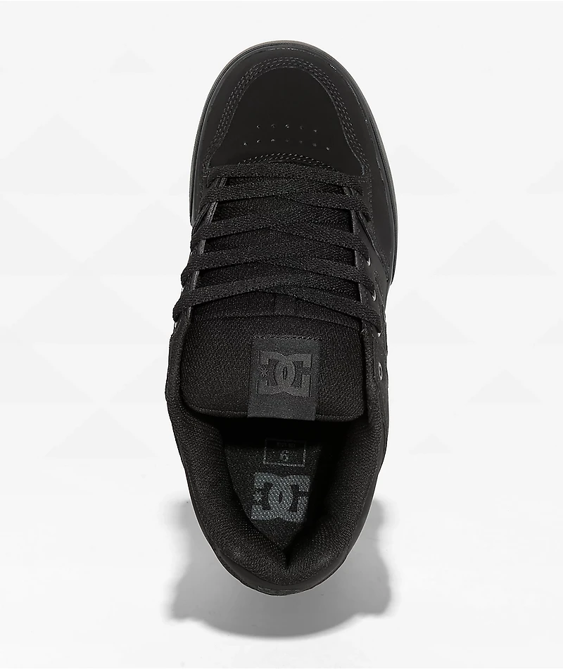 DC Pure Black & Pirate Skate Shoes