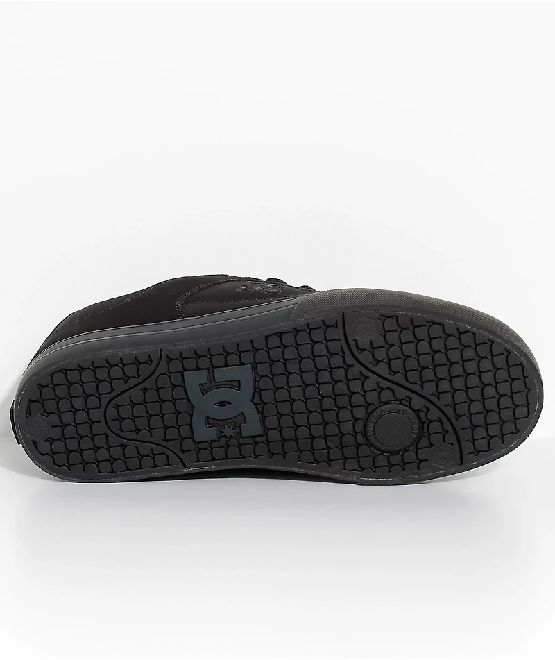 DC Pure Black & Pirate Skate Shoes