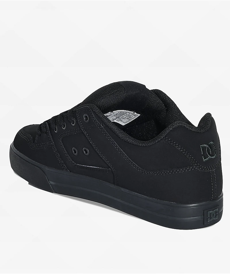 DC Pure Black & Pirate Skate Shoes