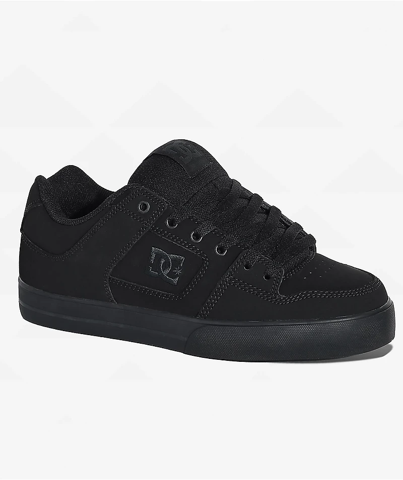 DC Pure Black & Pirate Skate Shoes