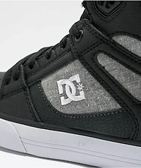 DC Pure High Black & Grey Skate Shoes