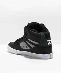 DC Pure High Black & Grey Skate Shoes
