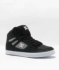 DC Pure High Black & Grey Skate Shoes