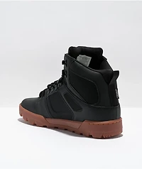 DC Pure High Top Black & Gum Work Boot
